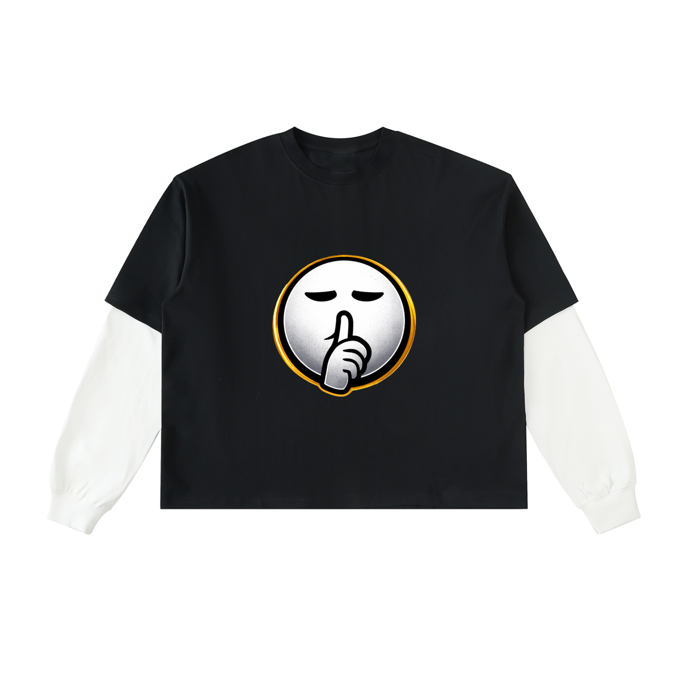 Hustle in Silence Sleeve Cotton T-Shirt