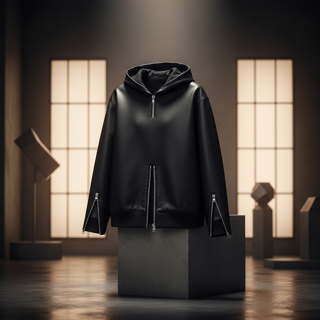 Keith Price Leather Hoodie