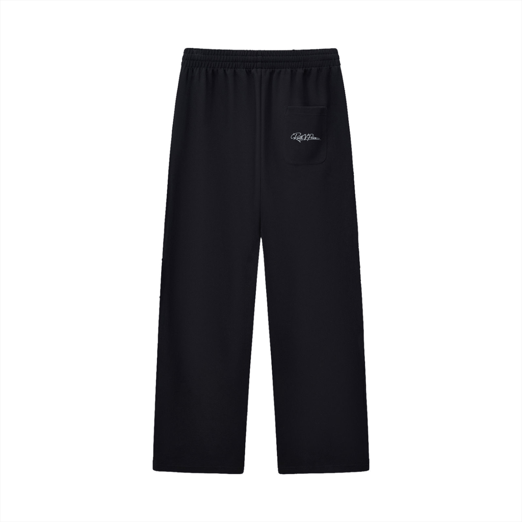 Curved Stripe Straight Sweatpants