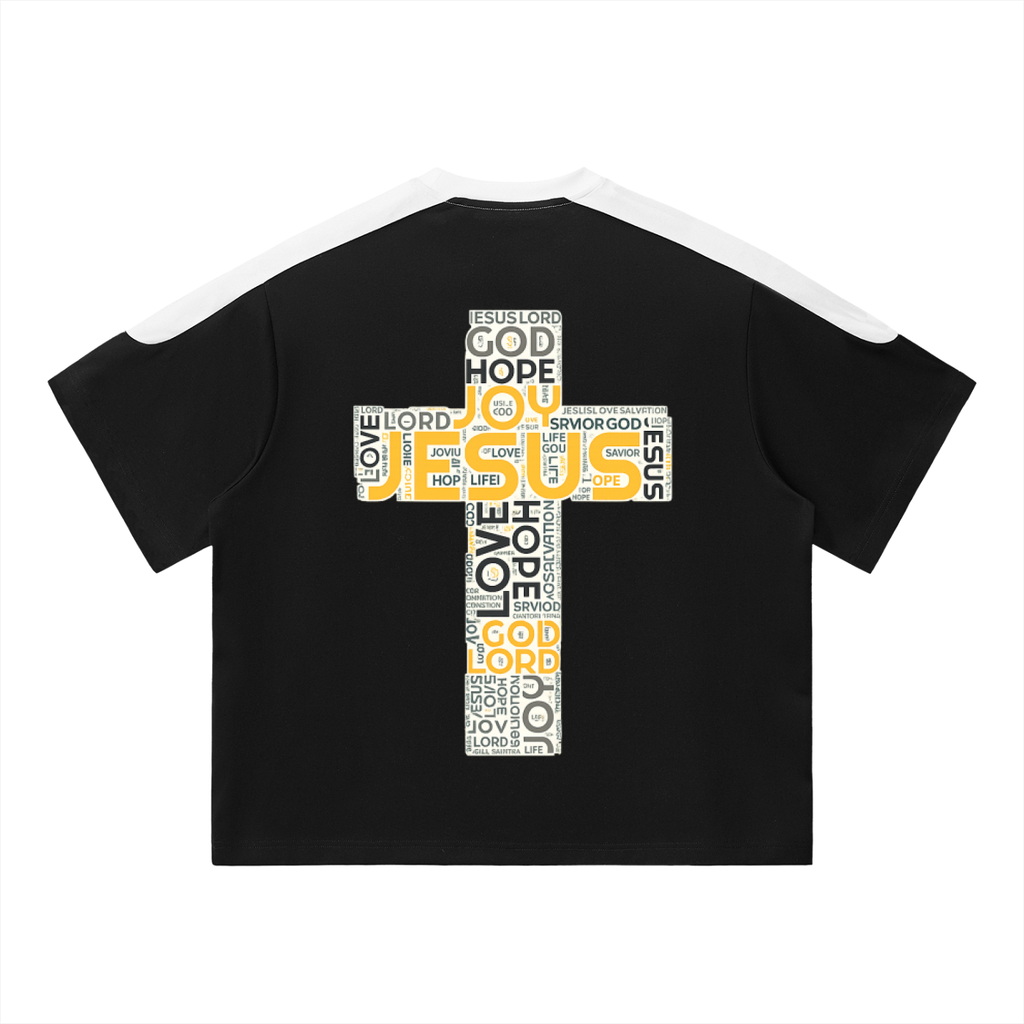 Unisex Color Block Oversized T-Shirt