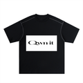 Oversized Contrast-Stitched Cotton Tee