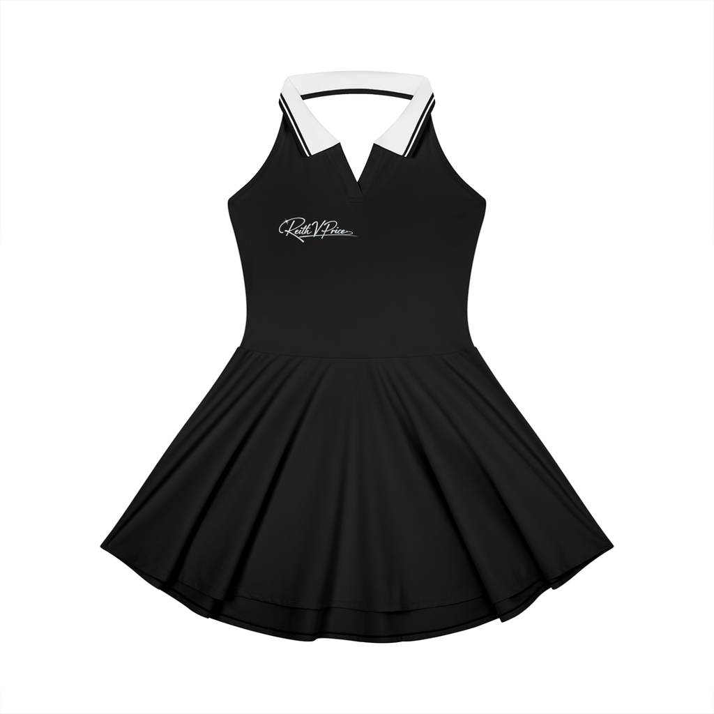 Women's Collared Halter A-Line Tennis Dress