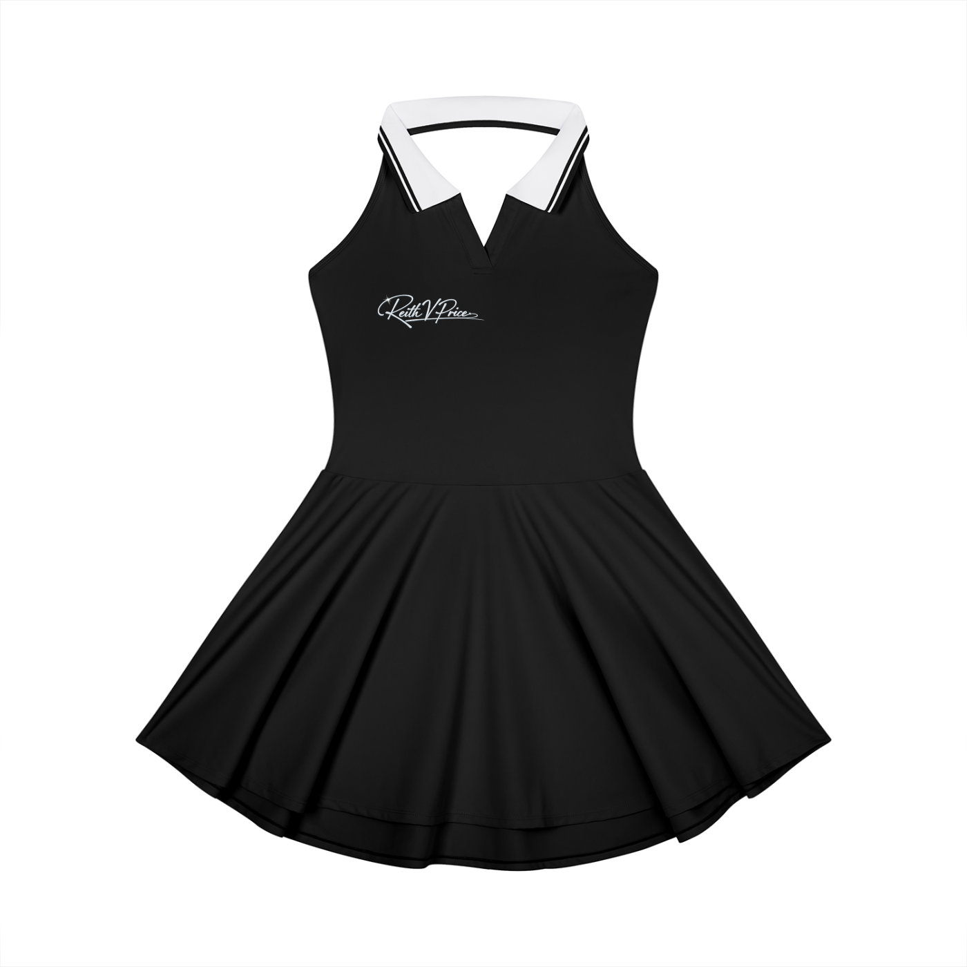 Women's Collared Halter A-Line Tennis Dress