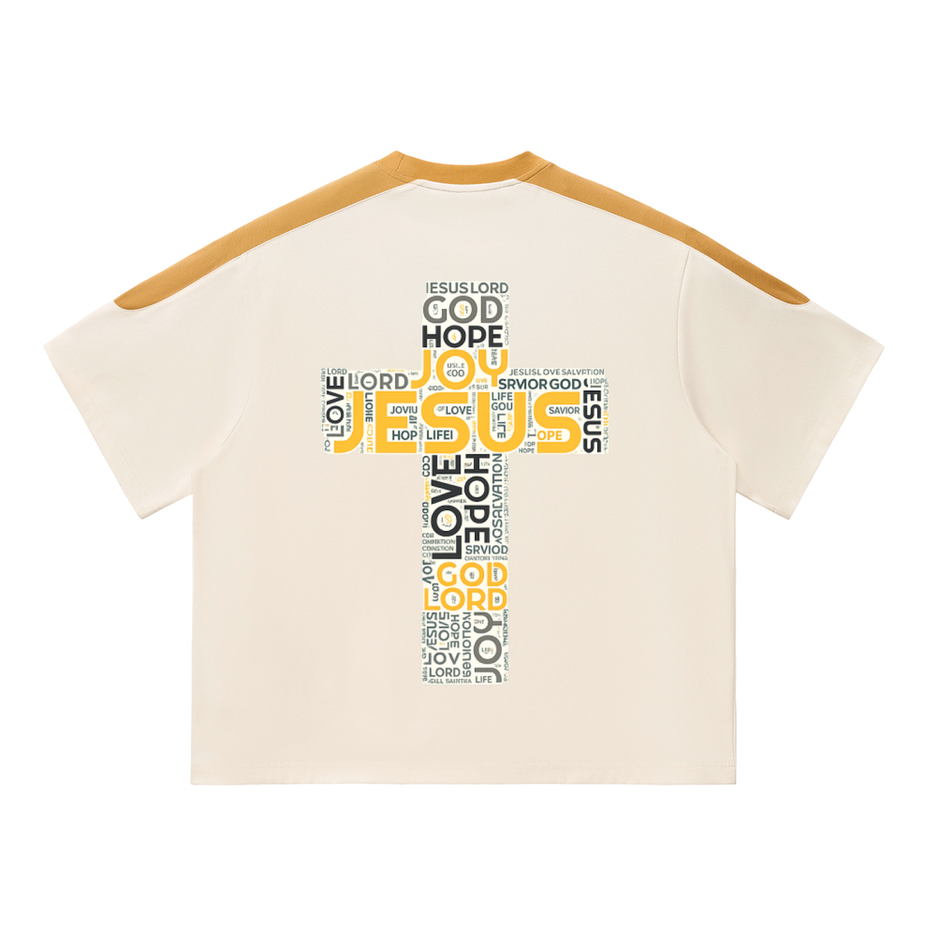 Unisex Color Block Oversized T-Shirt