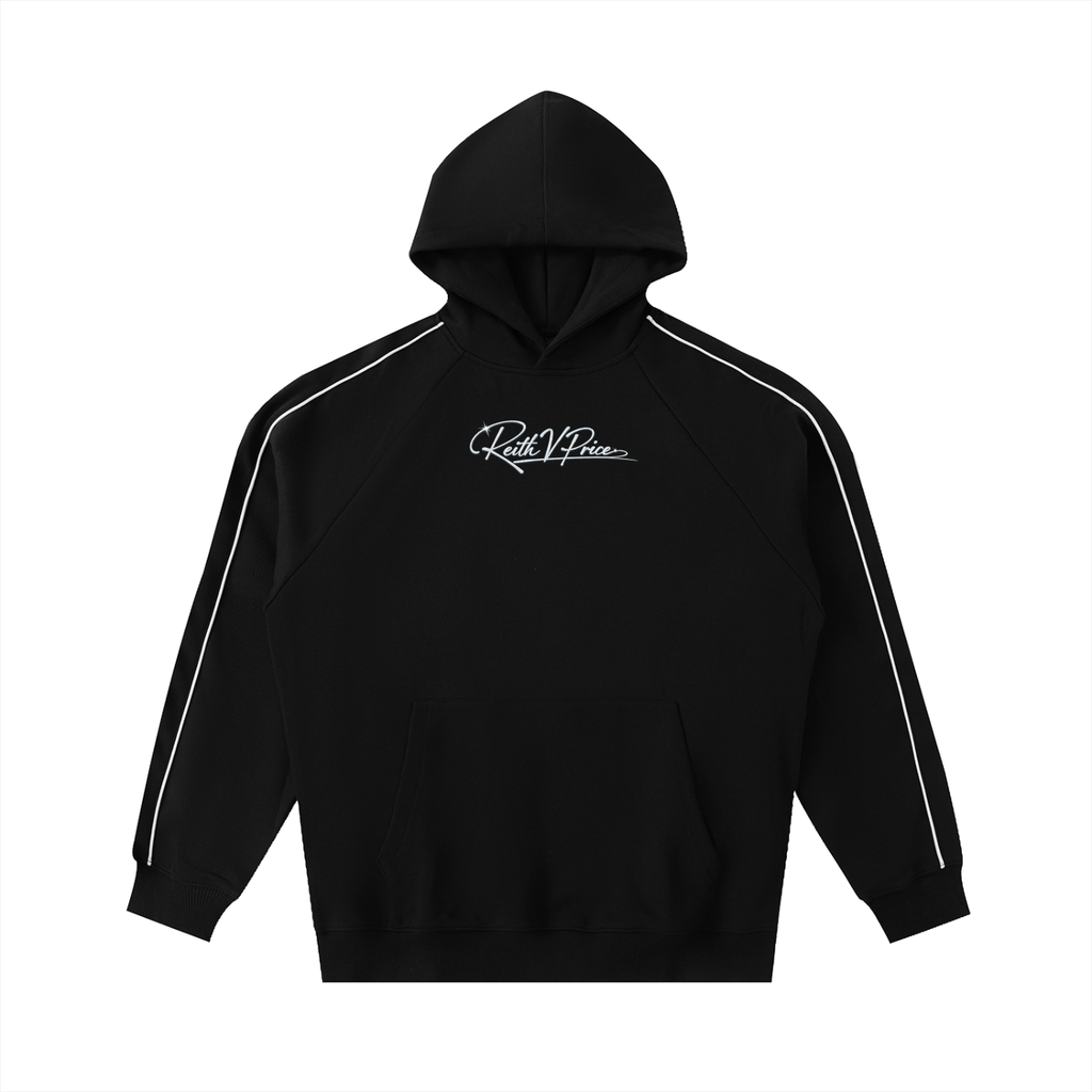 Contrast Piping Raglan Hoodie