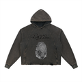 Vintage Washed Frayed-Hem Hoodie