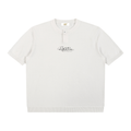 Cotton Knit Short Sleeve Henley T-Shirt