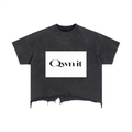 Vintage Wash Boxy Distressed Hem T-Shirt