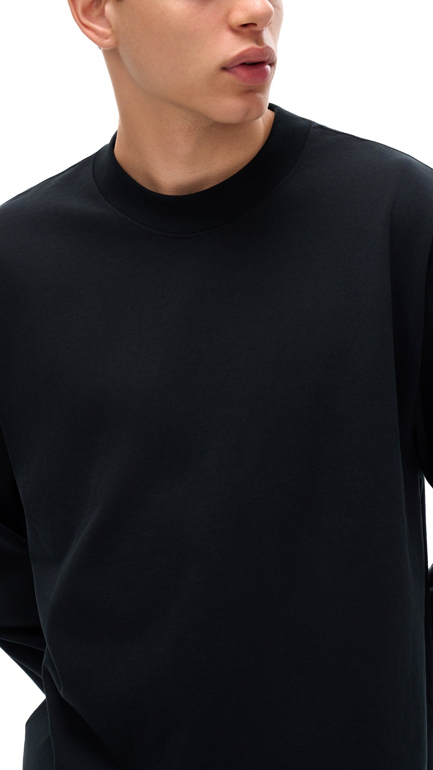 Essential Non-Shrink Mock Neck Sweatshirt