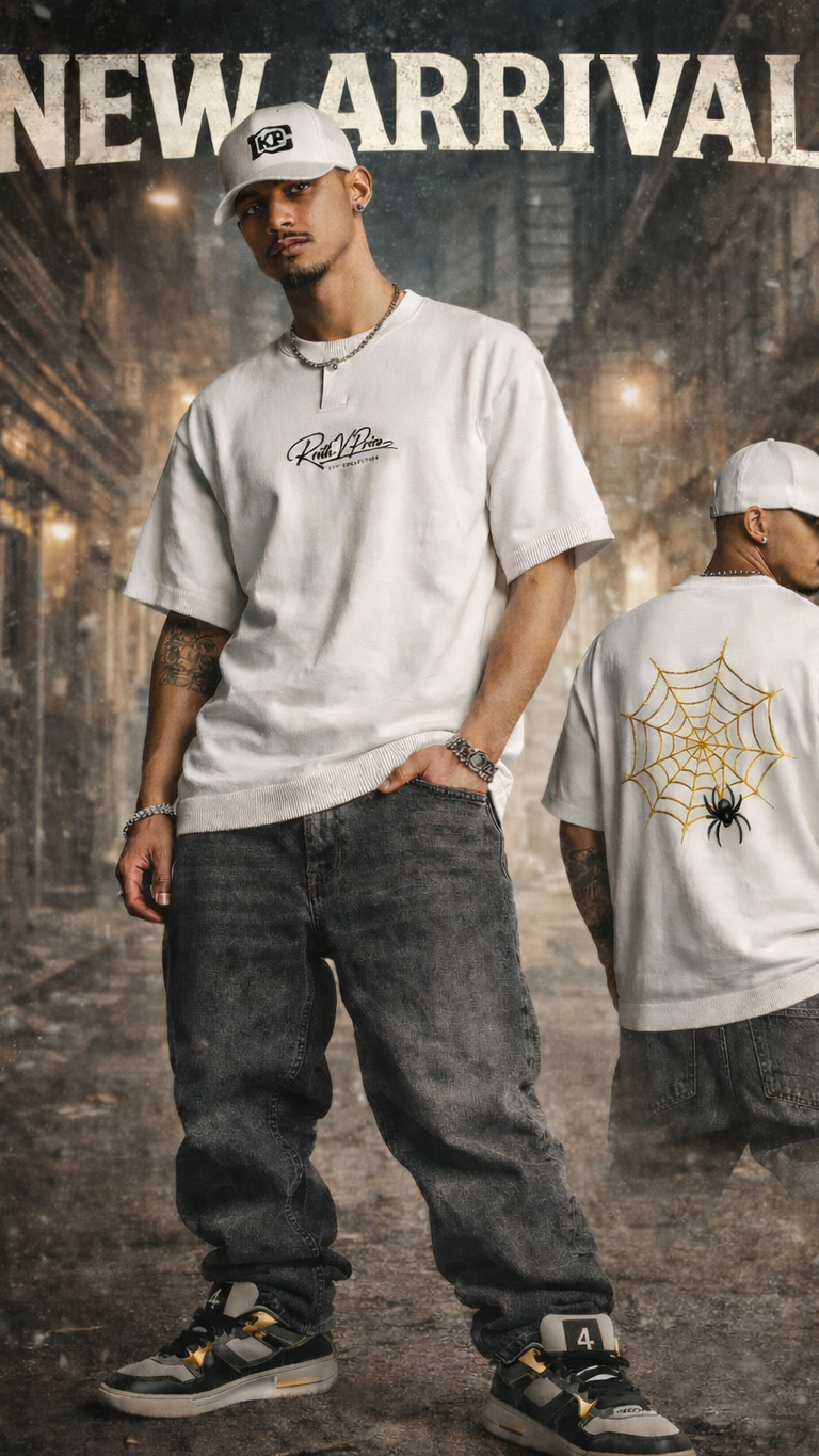 Cotton Knit Short Sleeve Henley T-Shirt