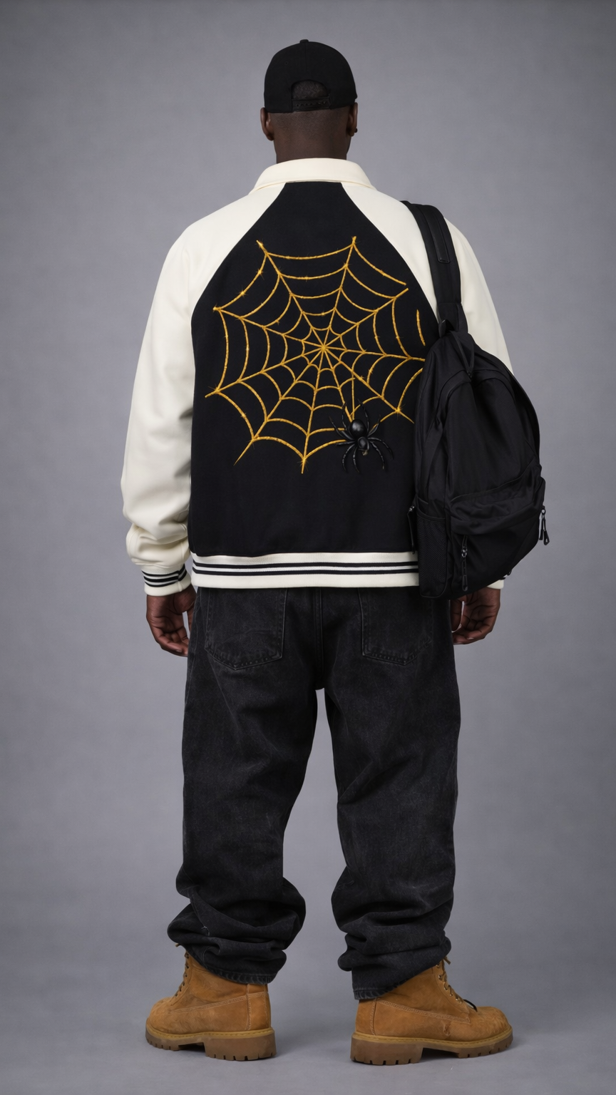 Contrast Raglan Sleeve Baseball Jacket
